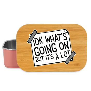 Idk What's Going On But It's A Lot Overwhelmed - Lunch Box - light pink - Front