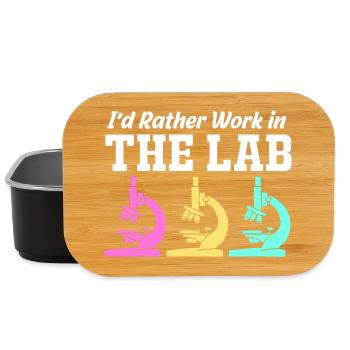 Laboratory Biology Chemistry Microscope Laboratory - Lunch Box - black - Front