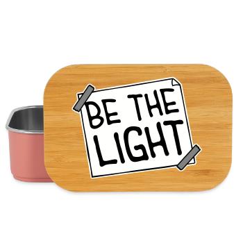 Be The Light Motivierend Positivität Spruch Logo - Lunch Box - Hellrosa - Vorne