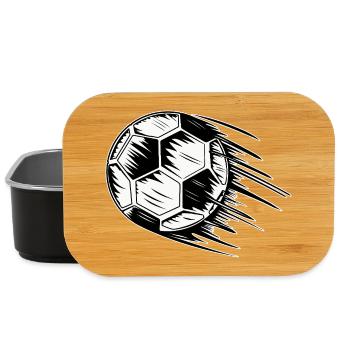 Fußball in Flug  - Lunch Box - Schwarz - Vorne