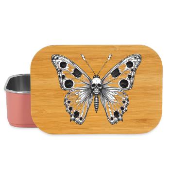 Gotischer Mottenschädel - Lunch Box - Hellrosa - Vorne