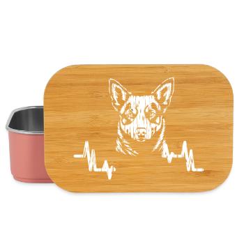 Australian Cattle Dog - Velcro That Nips - Hundefr - Lunch Box - Hellrosa - Vorne