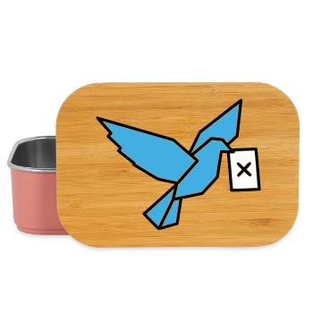 Brieftaube Wahlzettel Vogel Bunt - Lunch Box - Hellrosa - Vorne