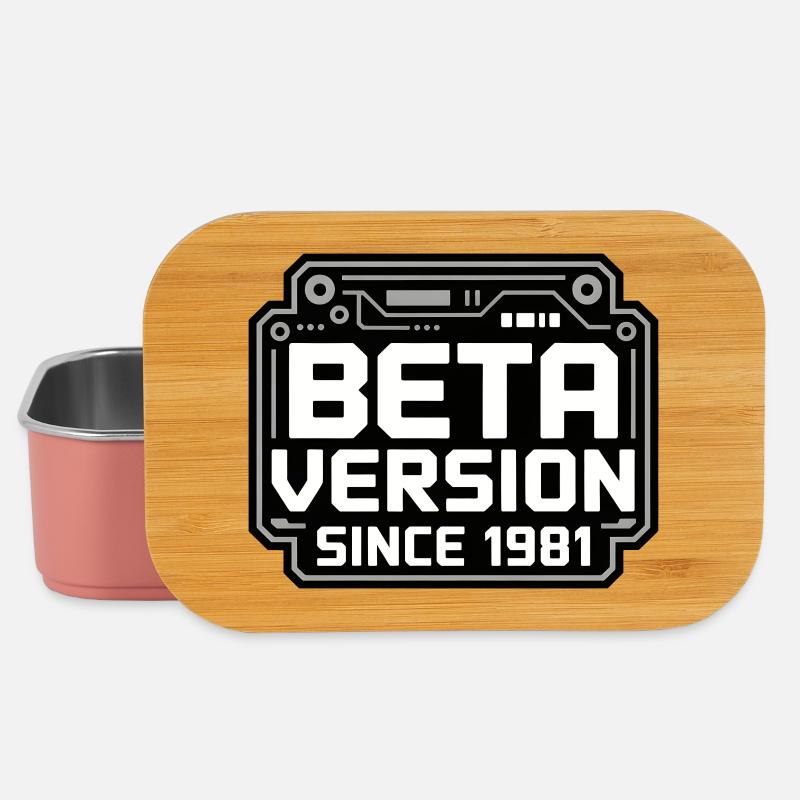 Retro Tech Logo Design - Lunch Box - light pink