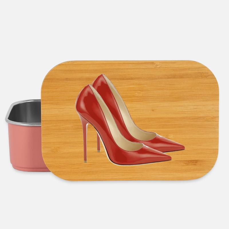 Pump it up - escarpins rouges - Boîte à goûter - rose clair