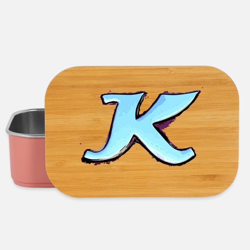 Buchstabe K - Lunch Box - Hellrosa