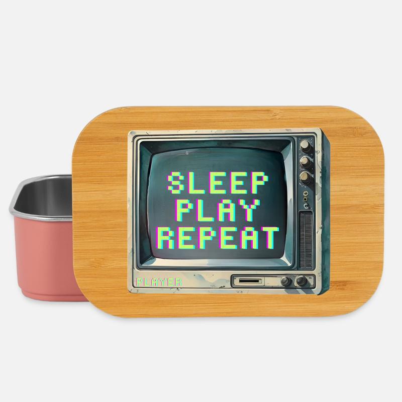Design de téléviseur inspiré des jeux rétro - Boîte à goûter - rose clair
