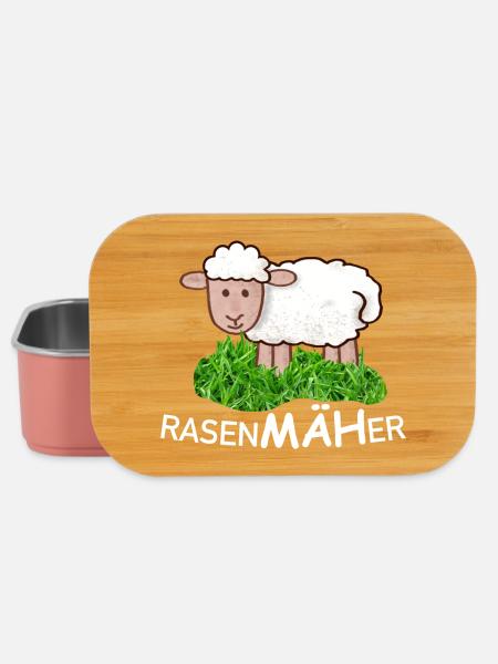 RasenMäher Schaf im Gras - Lunch Box - Hellrosa