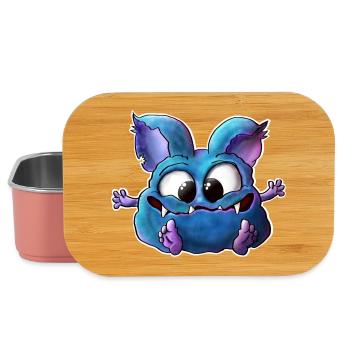 lass dich umarmen…. KuschelMonster - Lunch Box - Hellrosa - Vorne