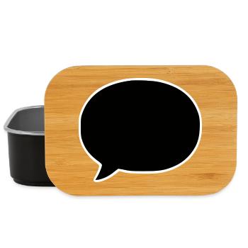 Comic_Sprechblase_schwarzweiss - Lunch Box - Schwarz - Vorne