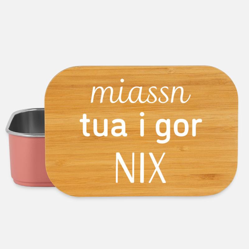 Dialekt - Spruch - Lunch Box - Hellrosa