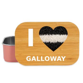 I Love Galloway – Herz für Galloway-Fans - Lunch Box - Hellrosa - Vorne