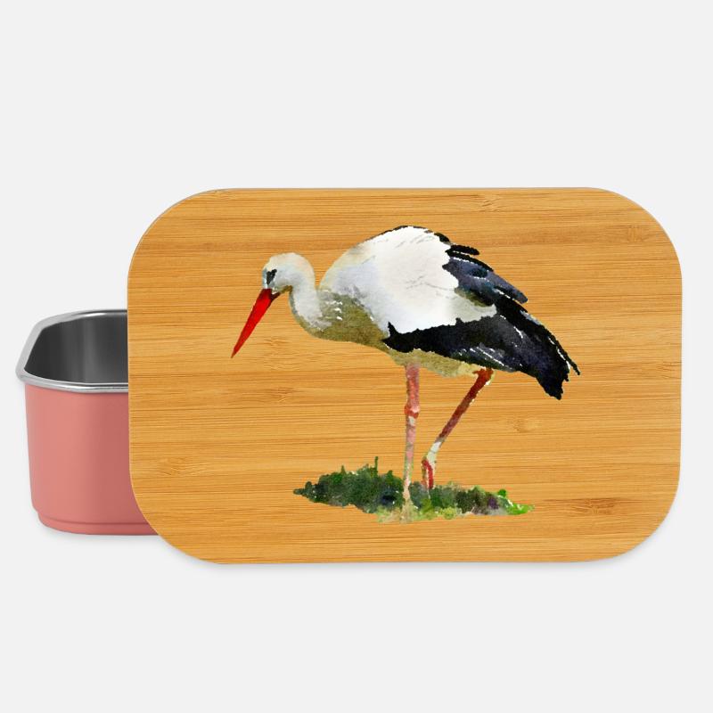 stork - Lunch Box - light pink