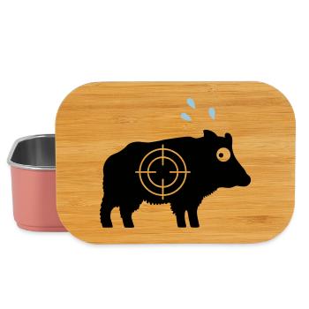 Wildschwein mit Angstschweiß und Fadenkreuz - Lunch Box - Hellrosa - Vorne