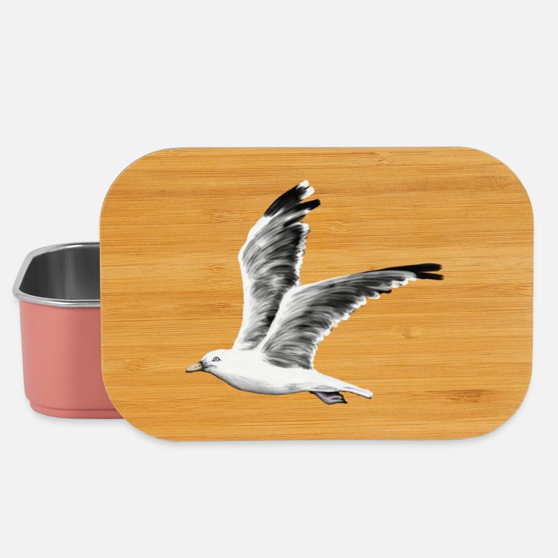Mouette - Boîte à goûter - rose clair