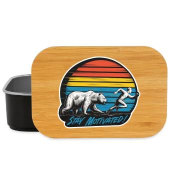 Stay Motivated - Lunch Box - black - Front