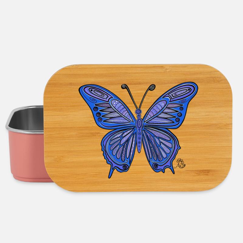 Schmetterling - Lunch Box - Hellrosa