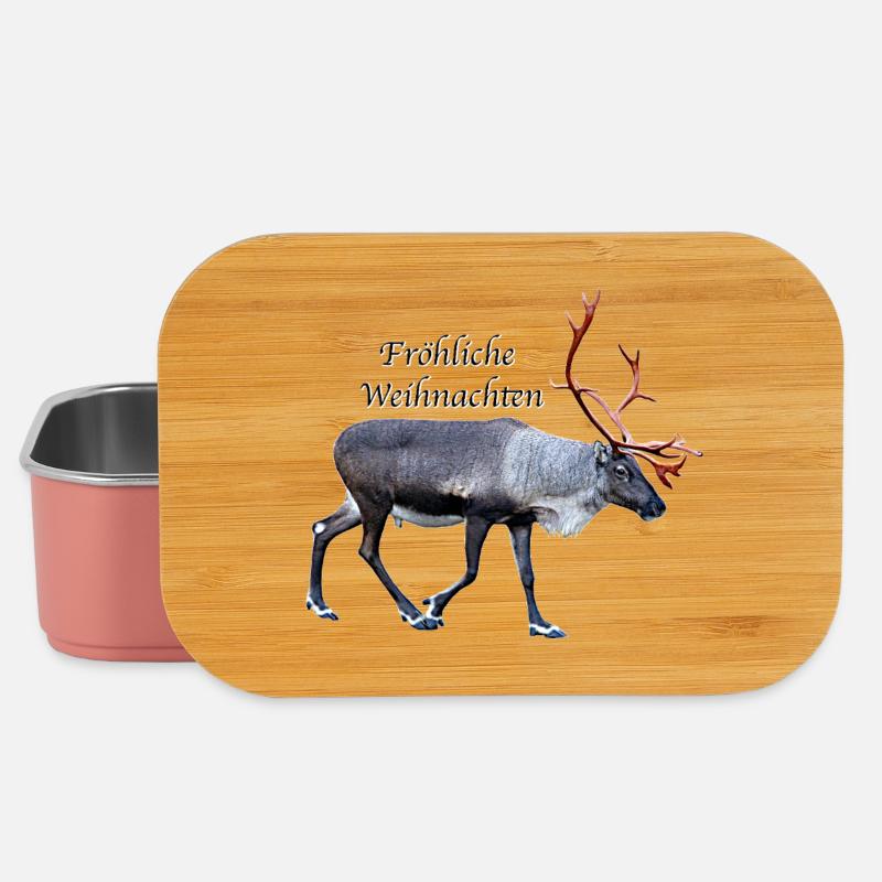 Fröhliche Weihnachten - Lunch Box - Hellrosa