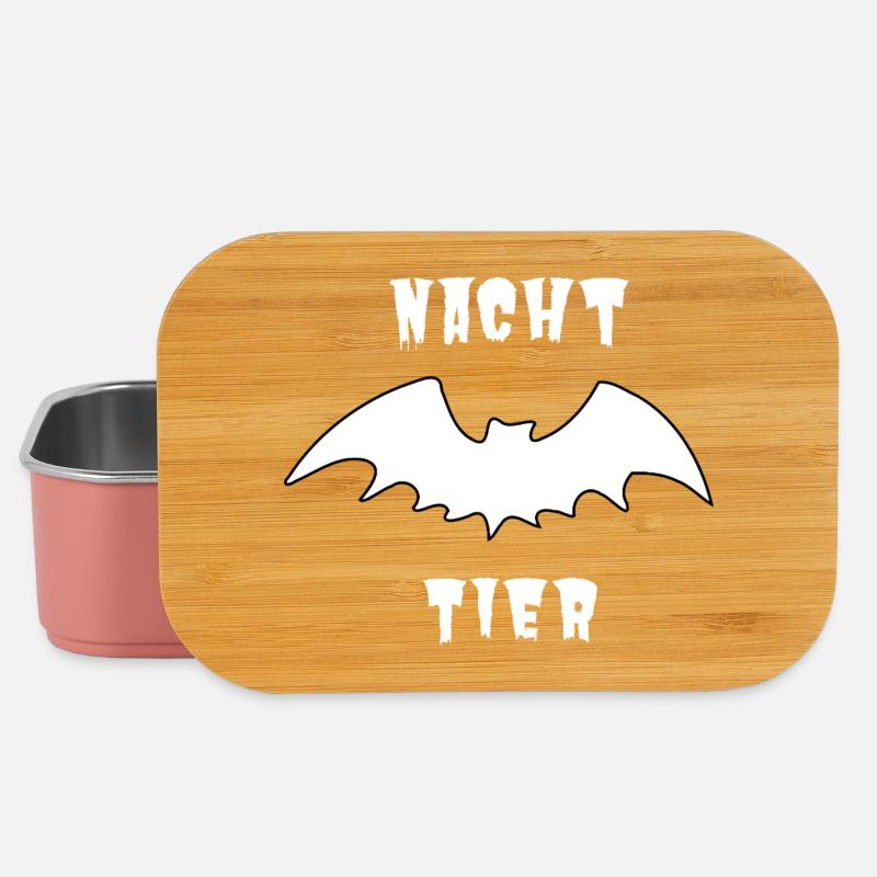 Nachttier_Weis_1 - Lunch Box - light pink