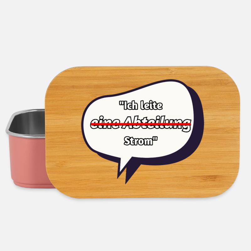 Ich leite Strom Spruch - Lunch Box - Hellrosa