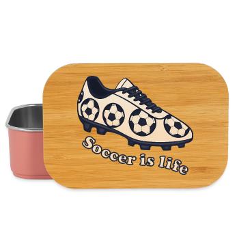 Soccer – Soccer is Life Design - Lunch Box - light pink - Front