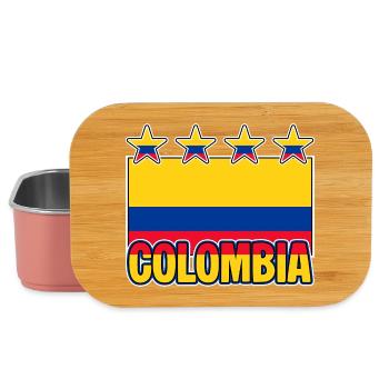 Colombian Flag Colombia Funny - Lunch Box - light pink - Front