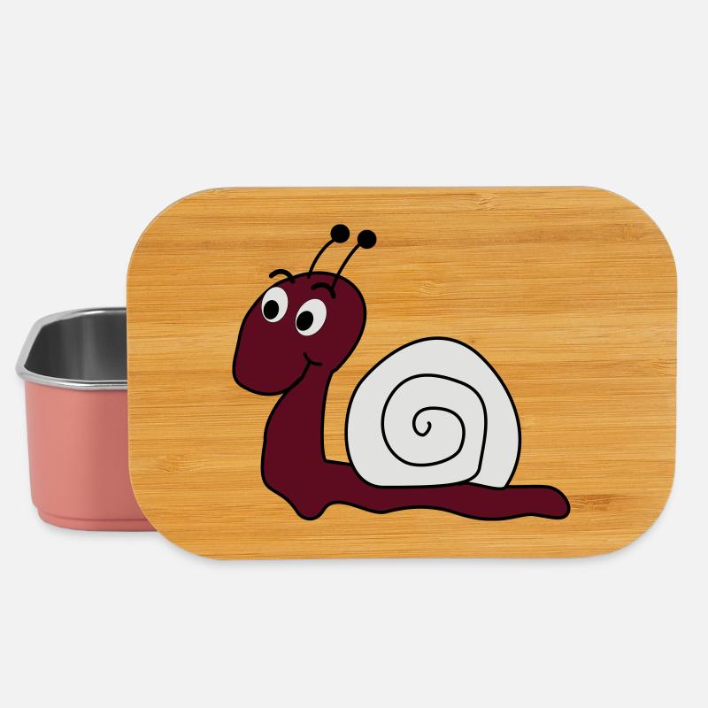 coole Schnecke - Lunch Box - Hellrosa