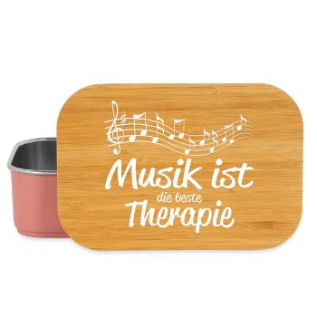 Musik ist Therapie - Lunch Box - Hellrosa - Vorne