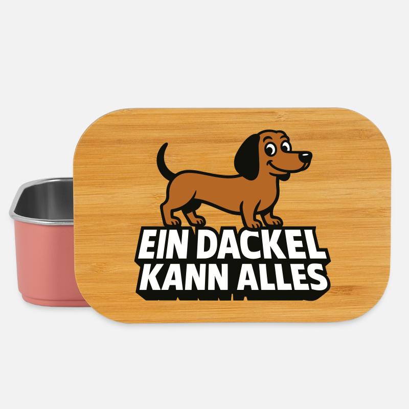 Ein Dackel kann alles! - Lunch Box - Hellrosa
