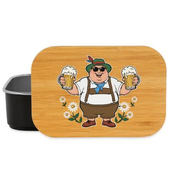 Bavarian Beer Friend Munich Mugs Lederhosen - Lunch Box - black - Front