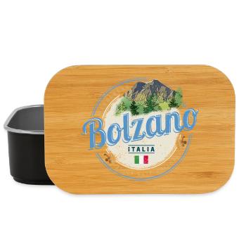 Bozen Trentino Südtirol Italien Vintage Souvenir - Lunch Box - Schwarz - Vorne