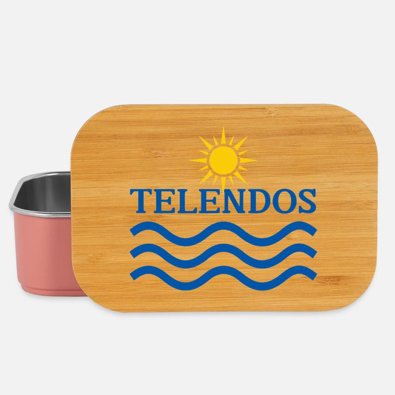 Telendos Island Sun Waves - Lunch Box - light pink