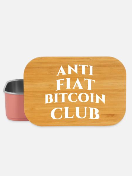 ANTI FlAT-SYSTEM BITCOIN CLUB - Lunch Box - Hellrosa