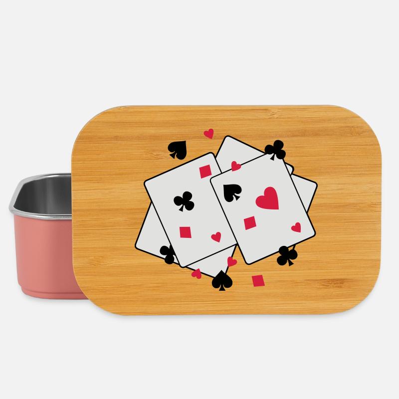 playing cards - Lunch Box - light pink