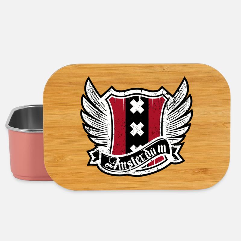 Winged Amsterdam Crest - Lunch Box - light pink