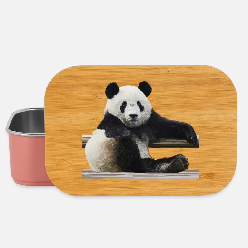 Panda - Lunch Box - Hellrosa