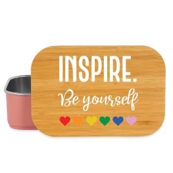 LGBT Pride Month - Inspirieren. Sei du selbst - Lunch Box - Hellrosa - Vorne
