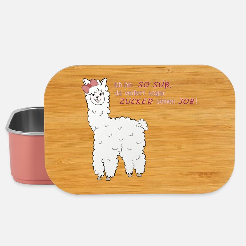 Süßes Alpaka - Lunch Box - Hellrosa