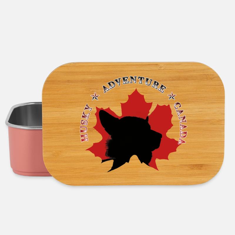 Abenteuerhunde auf Ahornblatt Canada - Lunch Box - Hellrosa