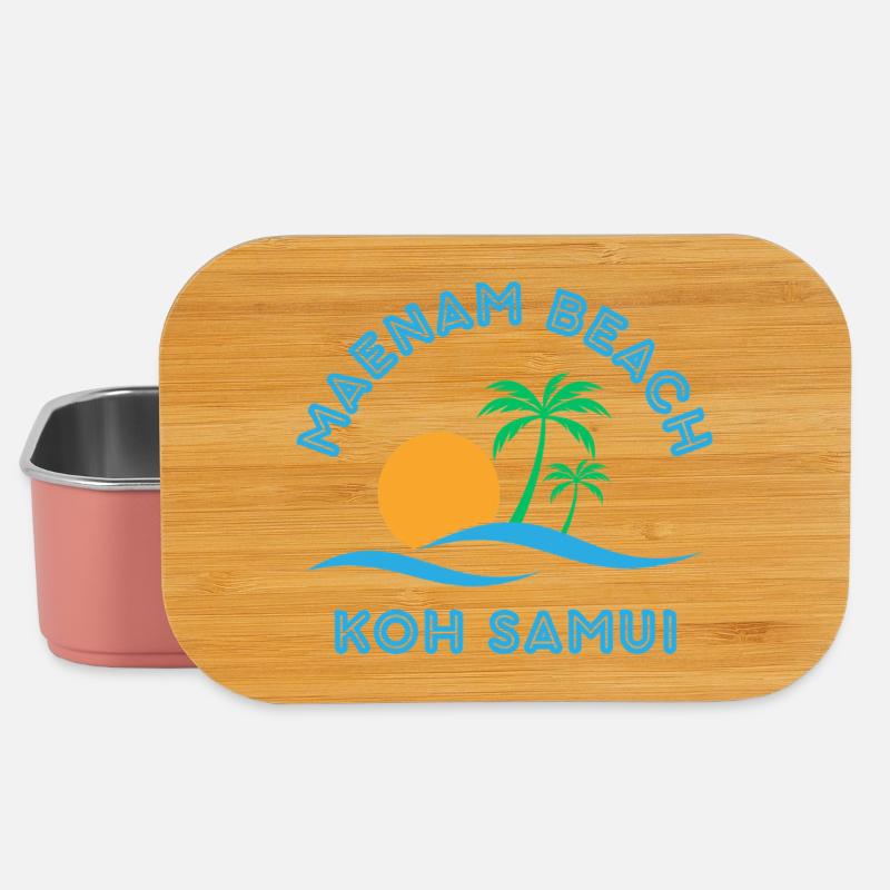 Mae Nam Beach Koh Samui - Lunch Box - light pink