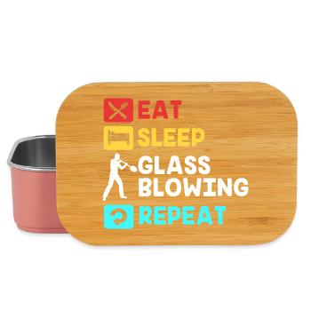 Glasbläser Glas - Lunch Box - Hellrosa - Vorne