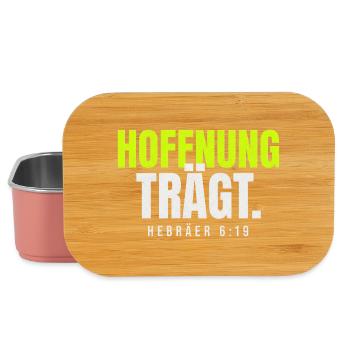Hoffnung trägt – Hebräer 6,19 - Lunch Box - Hellrosa - Vorne
