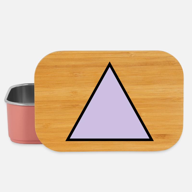 forme de triangle hippie triangle - Boîte à goûter - rose clair