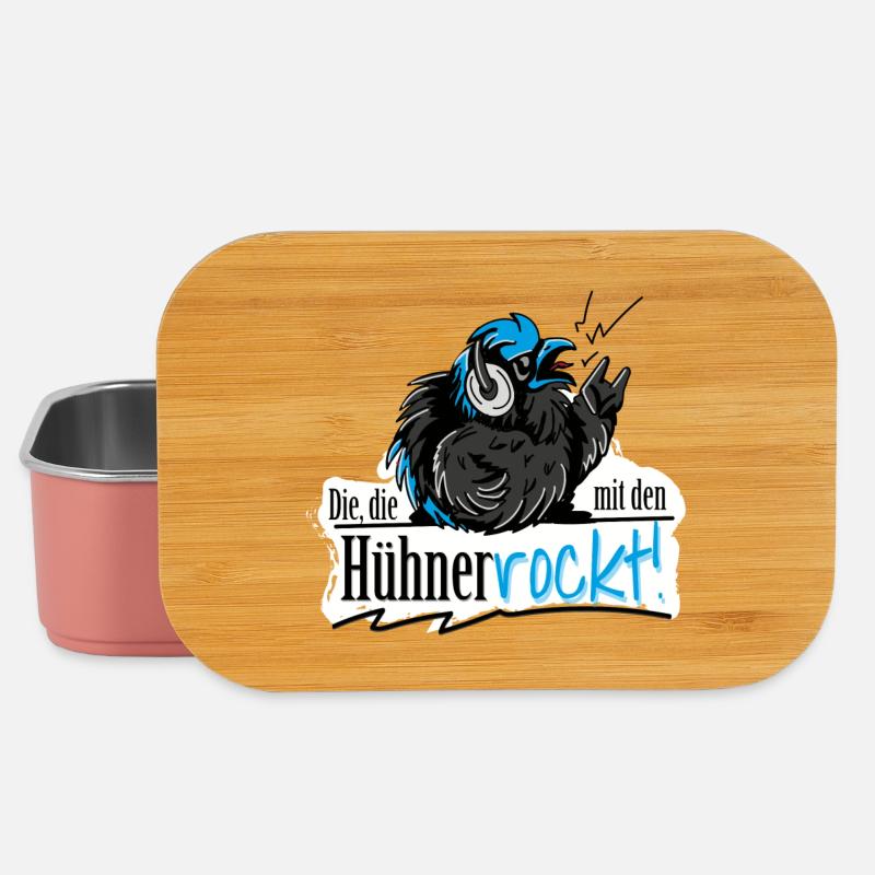 Mit Hühnern rocken - Lunch Box - Hellrosa