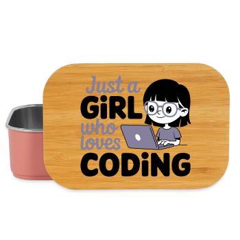 Nur ein Mädchen, das das Programmieren liebt - Lunch Box - Hellrosa - Vorne