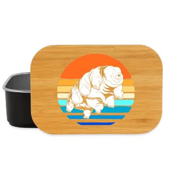 Tardigrade Tardigrade Tardigrade Water Bear - Lunch Box - black - Front