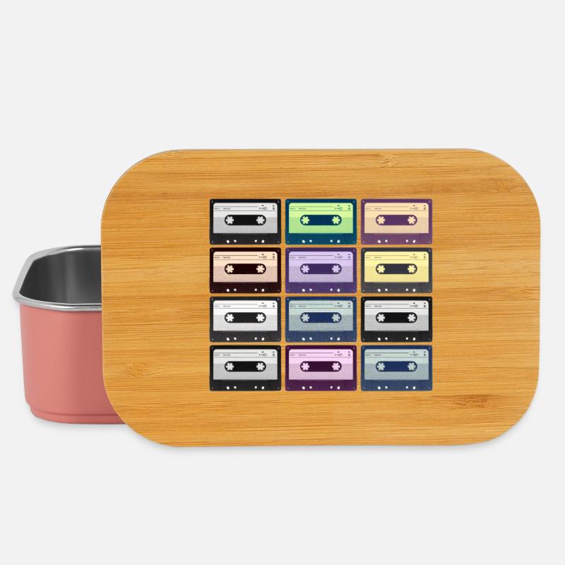 Retro Colored Cassettes - Lunch Box - light pink