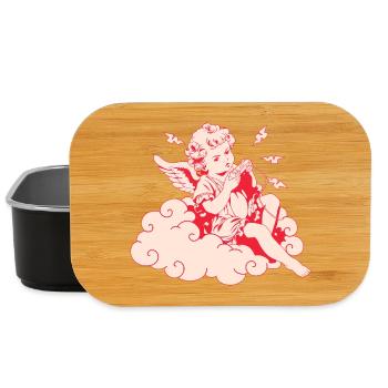 Wütender Gaming Cherub – Lag Blitze - Lunch Box - Schwarz - Vorne