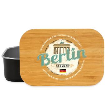 Berlin Deutschland Brandenburger Tor Souvenir - Lunch Box - Schwarz - Vorne