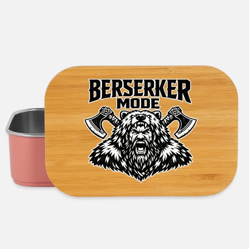 Berserker-Mode Bärachse - Lunch Box - Hellrosa